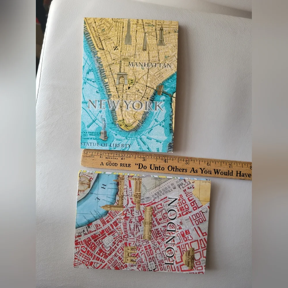 Travel Greeting Cards New York Paris London Rome (10ct) ~ Frameworthy!